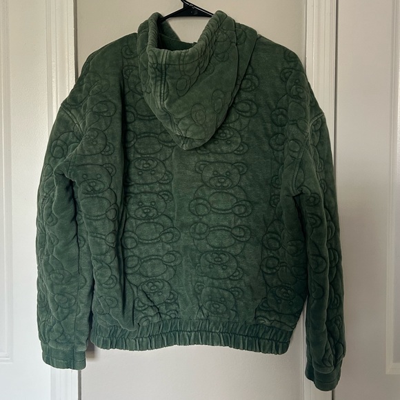 BDG Urban Outfitters Teddy Bear Quilted Zip - Picture 3 of 4